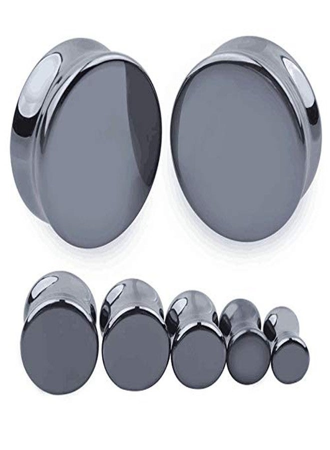 Decentraland 2 Pairs White And Black Organic Stone Plugs Ear Gauges Earrings Jewelry 22mm(7/8") - Image 4
